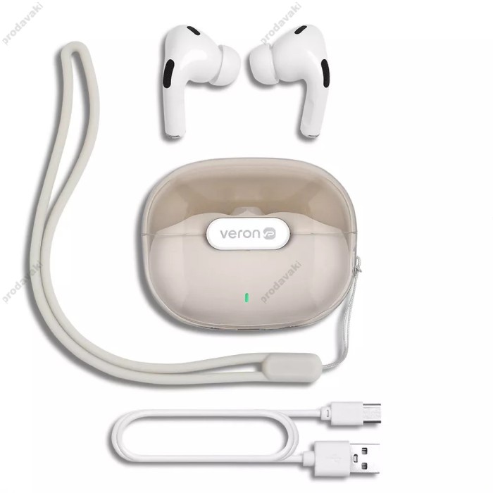 Бездротові Bluetooth навушники Veron W10 Life BT 5.3 White